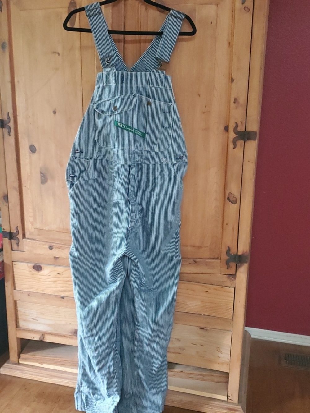 KEY Imperial Blue & White Pinstripe Overalls – Classic Workwear Style